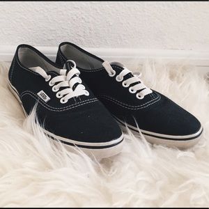Black low top Vans